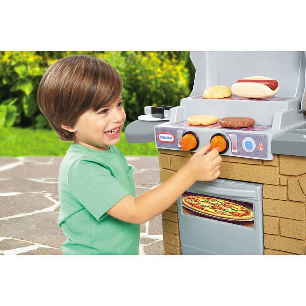 Little Tikes Cook n Play Outdoor BBQ Grill 12 Piece Plastic Outdoor