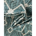 thumbnail image 4 of Unique Loom Outdoor Trellis Collection Area Rug - Tribal Trellis (3' 1" x 5' 3" Rectangle Teal/Ivory), 4 of 7