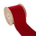 thumbnail image 2 of Cinta decorativa CSZD de terciopelo rojo oscuro, 10 pulgadas, 10 m de ancho, 10 cm, 2 of 9