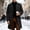 Black, variant on Men's Wool Blend Overcoat Notched Lapel Single Breasted Button Down Long Sleeve Mid-Length Warm Pockets Classic Business Solid Color Casual Coat for Fall Winter