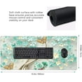 thumbnail image 2 of Gaming Mouse Pad Large Desk Mat,Desk Pad Extended Keyboard Pad,Anti-Slip Rubber Base Mouse Pad for Women Girls Work,Game,Office,Home 35.4"X15.7",Golden Butterfly and Green Flowers, 2 of 6
