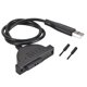 thumbnail image 1 of USB 2,0 , transferencia de datos, interfaz de alimentación portátil, convertidor , HDD/adaptador para ordenador, 12V CUTICAT Cable SATA, 1 of 7