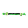 thumbnail image 4 of Rope Dog Toys Bright Neon Color Durable Fun Paracord Play Fetch Interactive Tugs (10 1/4 Inch Fetch Stick Yellow), 4 of 12