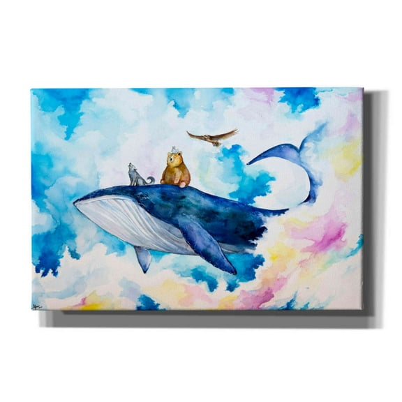 Epic Graffiti 'Adventure Time' by Marc Allante, Giclee Canvas Wall Art, 18"x12"
