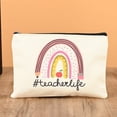thumbnail image 2 of Reusable Shopping Bag DIY Canvas Gift Bag Capacity Handbag for Beach Bridesmaid Wedding C5, 2 of 3