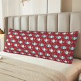 thumbnail image 2 of Balery Gnome And Snowflakes Funda Protectora para Almohada Corporal de Algodón Hipoalergénico con Cierre(55 x 21 pulgadas), Almohadas No Incluidas, 2 of 7