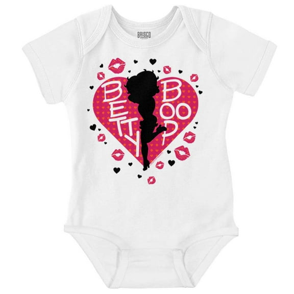 Betty Boop Fans Lovers Cute Heart Bodysuit Jumper Girls Infant Baby Brisco Brands 18M