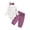 Purple, variant on Baby Girl Clothes Sets Toddler Baby Girl Clothes 3 6 9 12 18 24 Months Fall 3PC Outfits Solid Long Sleeve Sweatshirt Tops + Pants Set(Purple,0-3 Months)