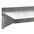 thumbnail image 6 of Sunrise Commercial 430 Stainless Steel Kitchen Wall Shelf, NSF Certificated, Wall Mounted, Solid Shelving for Restaurants, Bars & Hotels (14" x 36"), 6 of 8