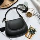 thumbnail image 1 of Bolso de Hombro de Cuero PU para Mujer, Bolso para Las Axilas, Bolso de Mensajero de Moda para Mujer, Correa Ajustable, Bolso Cruzado para Viajes, Via Negro, 1 of 8