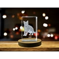 thumbnail image 1 of Unique 3D Engraved Crystal with Cat Design - Perfect Gift for Cat Lovers, 1 of 5