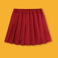 thumbnail image 5 of MUXiin Girls Pleated School Uniform Skirt with Shorts, Athletic Tennis Skirts for Girls, Toddler Skort,11-12 Years,Red, 5 of 7