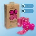 thumbnail image 6 of Dog Poop Bags, Roll Replacements for Outdoor Walking and Travel - Pink Heart, 360 Bags, 6 of 6