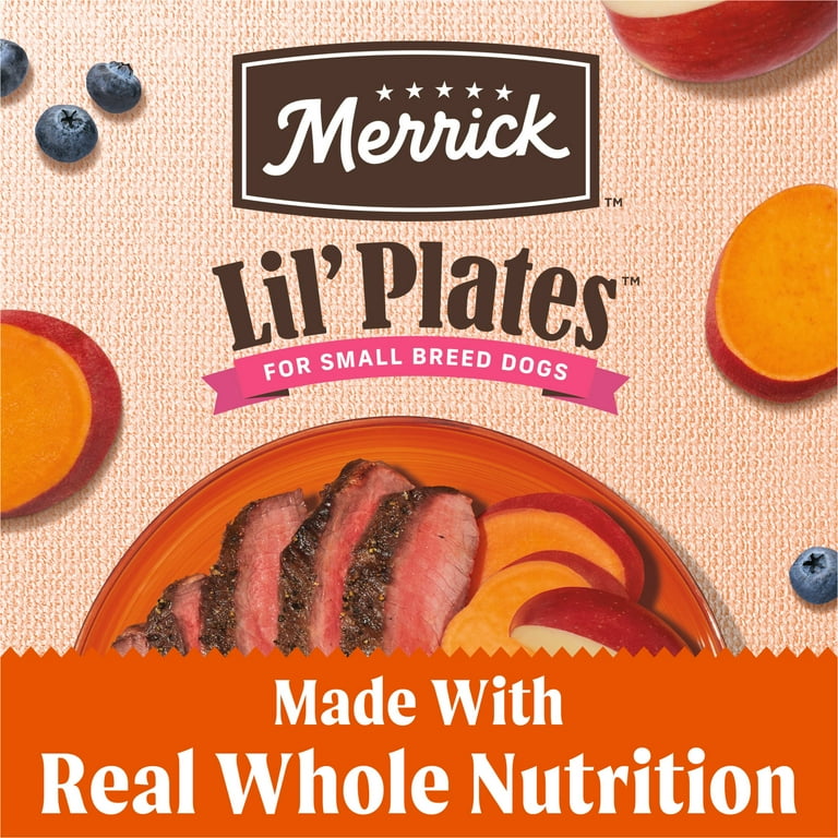 Merrick Lil' Plates Small Breed Grain Free Real Beef & Sweet Potato Dry Dog Food 12-lb