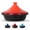 Orange, variant on Tagine for Cooking: Enameled Cast Iron Cooking Pot, Slow Cooker, Classic Kitchen Cookware, Tajine with Ceramic Cone-Shaped Closed Lid, 3.3 QT, Red