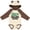 Natural & Brown w Ears, variant on Inktastic Future Mahjong Player Boys Long Sleeve Baby Bodysuit