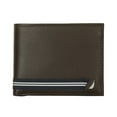 thumbnail image 2 of Nautica Men's 31NU140001 Leather Flip ID Window Ribbon Passcase Wallet Tan, 2 of 3