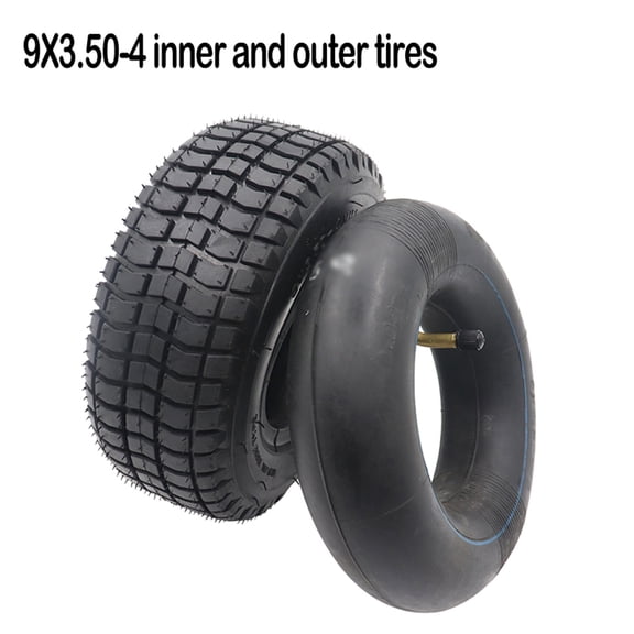 9x3.50-4 Scooter Tire and Inner Tube Set For Skateboard Go Kart ATV