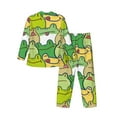 thumbnail image 2 of Bingfone Men'S Pajama Set 2 Piece Loungewear Pjs, Long Sleeve With Pajama Pants-Cartoon Frog, 2 of 9