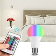 thumbnail image 4 of Energy-Saving LED RGB Bulb Light with Remote Control for Bedroom Warm Night Lighting, E27 Base, 85V-265V, 4 of 8