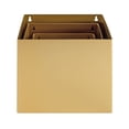 thumbnail image 3 of Kate and Laurel Domio Modern Hanging Wall Pocket Planter Shelves, Set of 3, Gold, Chic Metal Hanging Pots for Wall, 3 of 8