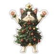 thumbnail image 2 of 2D Flat Christmas Tree Wearing Suitable For Keychain Bags Car Rearview Mirrors Pendants, 2 of 8