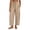 Khaki #002, variant on Women Linen Pants Wide Leg Boho Pants Loose Lightweigt Beach Palazzo Harem Pants with Pockets, XL
