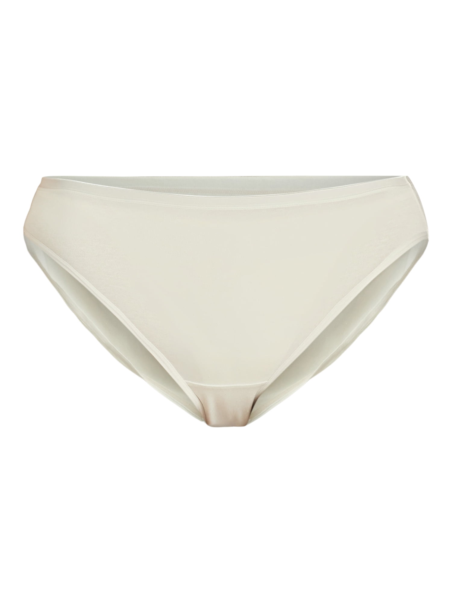 Joyspun Women's Cotton-Blend Hi-Cut Bikini Panties, 6-Pack, Sizes S-XXXL