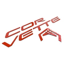 BDTrims | Raised Composite Plastic Letters Inserts fits 1997-2004 Corvette C5 Models (Red)