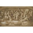 thumbnail image 3 of Andrea Schiavone 18x13 Black Modern Framed Museum Art Print Titled - Cupid Presenting Psyche to the Gods (ca. 1540-45), 3 of 5