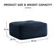 thumbnail image 4 of Ottoman Corduroy, No Assembly Required (Blue), 4 of 4