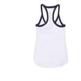 thumbnail image 2 of Boxercraft Women's Ringer Tank Top in White/ Purple XL | T48, 2 of 2