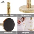 thumbnail image 5 of Radicaln Marble Paper Towel Holder 12.5 inch Natural Green Handmade Towel Stand for Bathroom and Kitchen, Premium Handmade Countertop Towel Holder, Elegant and Durable Design, 5 of 6