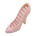 thumbnail image 3 of Soporte de exhibición de anillo, zapatos de tacón alto rosa, estante de anillo en forma de soporte para presentación de joyería, soporte para pendientes, 3 of 12