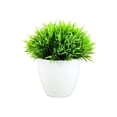 thumbnail image 1 of Plantas artificiales en maceta, bonsái verde, árbol pequeño, plantas de hierba, adorno en maceta, flores falsas for decoración del jardín del hogar, fiesta de boda, 1 of 4