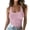 (DT 5)Pink, variant on DailkTrvid Trendy Womens Tank Tops Plus Size Blouses Summer Sleeveless Camisole U Neck Ribbed Knit Basic Slim Going Out Vests Workout Athletic Tops
