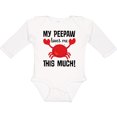 thumbnail image 3 of Inktastic My Peepaw Loves Me Boys or Girls Long Sleeve Baby Bodysuit, 3 of 5