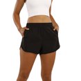 thumbnail image 4 of Aunavey Women's Running Shorts with Zip Pockets High Waisted Athletic Workout Gym Shorts for Women with Liner, 4 of 7