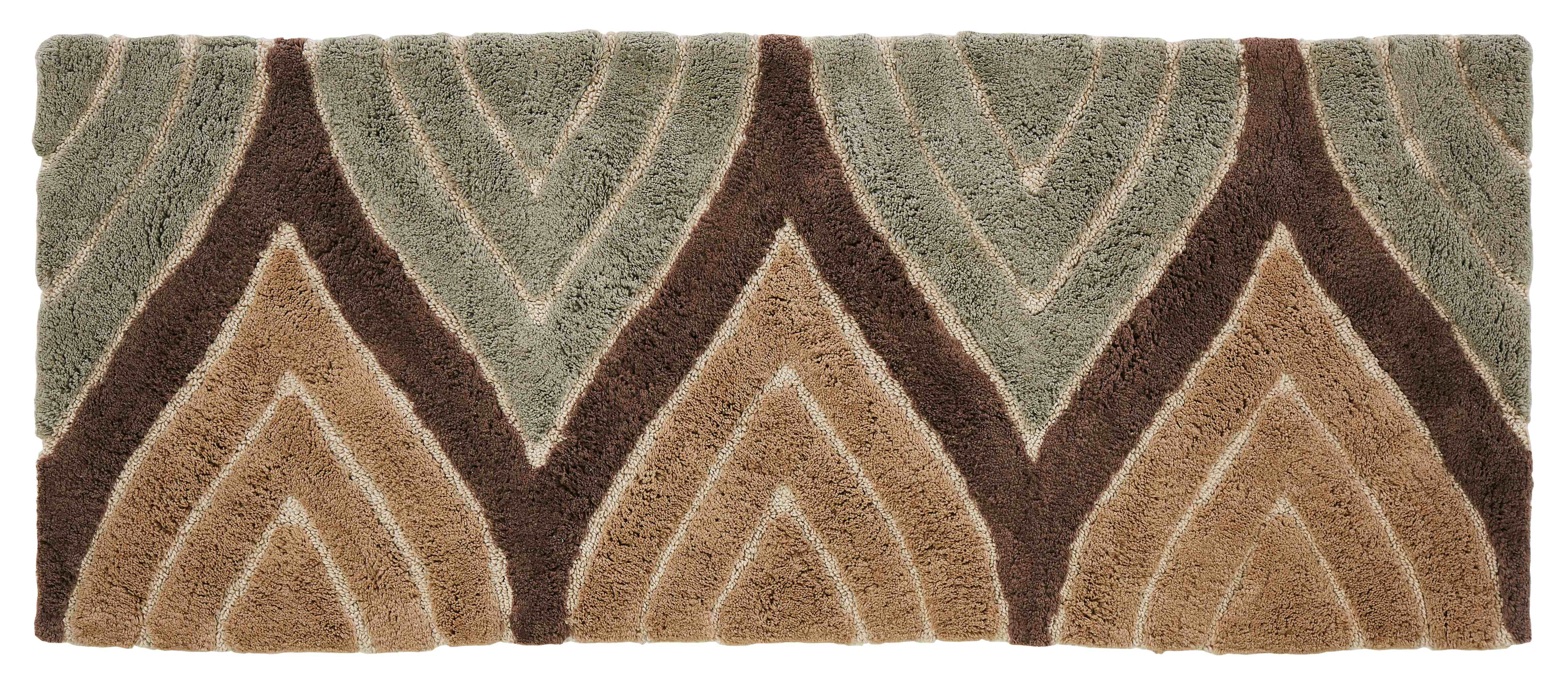 Photo 1 of Chesapeake Davenport Tan Bath Runner (24x60)