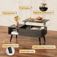 thumbnail image 6 of Lift-Top Coffee Table with Storage - Modern Living Room Design, 6 of 8
