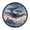 Whales Flying, variant on Indoor 12' Voice-Activated Luminous Decoration Wall Clock With LED Night Light Sunglasses Seamless Illustration