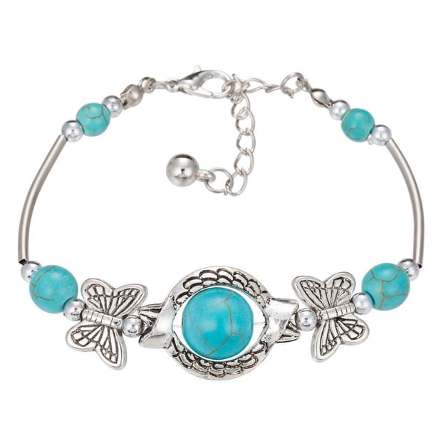 Pulsera De Estilo Étnico Retro Para Mujer, Pulseras De Mariposa Tallada De Aleación, Pulseras De Joyería Bohemia, Regalos Para Amigos De La Familia Speravity AP006887-03