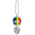 thumbnail image 1 of Ally LGBT patrón de arco iris Colgante de ala, 1 of 3