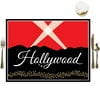 Red Carpet Hollywood - Party Table Decorations - Movie Night Party Placemats - Set of 16