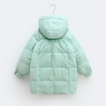 thumbnail image 4 of Girls' Winter Jacket, Solid Color Hooded Jacket for Medium to Large Children, 4 of 7