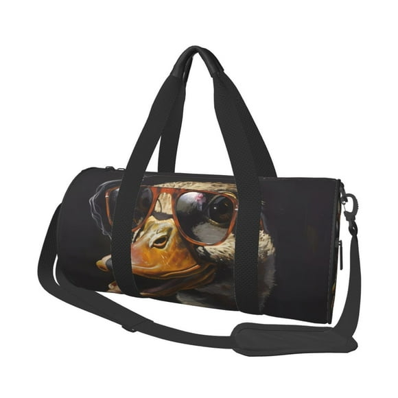 Sikiie Modern Funny Duck Print Duffel Bag, Travel Bag, Sports Gym Bag - Ideal for Sports, Gym, Overnight Stays