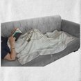 thumbnail image 6 of Wedding Soft Flannel Fleece Throw Blanket, Celebration Romantic Hand Drawing of a 2 Birds on Branch in Love Husband Wife, Cozy Plush for Indoor and Outdoor Use, 50" x 70", Grey White, by Ambesonne, 6 of 6