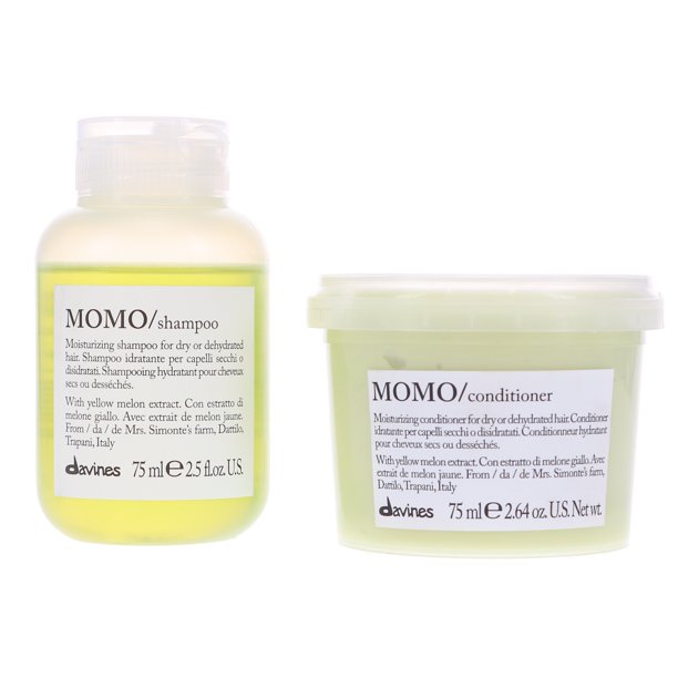 Davines MOMO Moisturizing Shampoo 2.5 oz & MOMO Moisturizing
