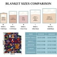 thumbnail image 2 of Santa Christmas Tree Blue Blanket Merry Christmas New Year Lightweight Throw Blanket for Kids Girls Boys Soft Cozy Fleece Winter Blanket for Bed Couch\u2014Medium 60"x50" (Twin) Teen, 2 of 5