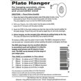 thumbnail image 3 of Juego de colgador de platos con disco adhesivo, tamaño grande, invisible, inglés, 3 of 3